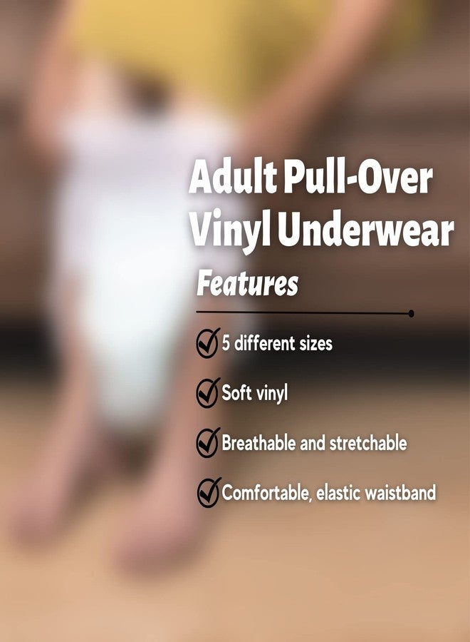 Vakly Adult Vinyl Waterproof Pull-On-Cover Incontinence Pants (This is not a Diaper) Extra Oversized Waterproof Underwear Protection to GO ON TOP of/Together with Diapers & Briefs as Added Leak Resistance - Image 4